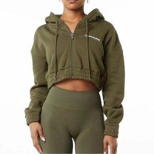 Alphalete CLASSIC CAPITAL FULL-ZIP CROP JACKET